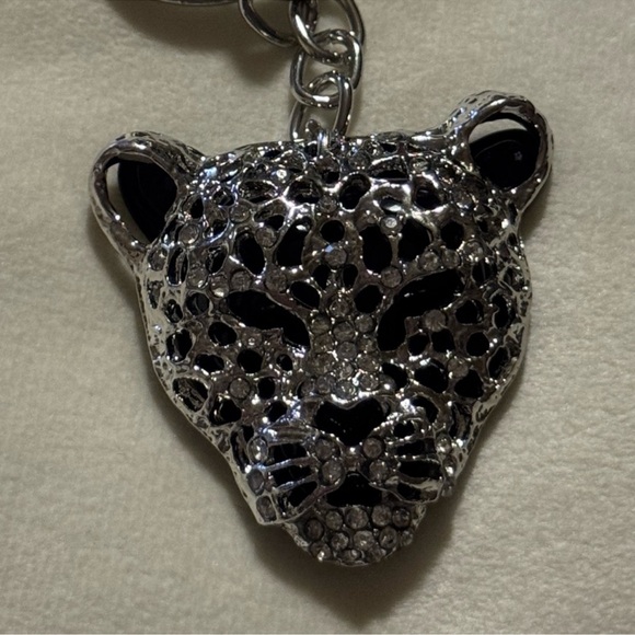 Crystal Silver Black Tiger Keychain-Purse
Jewelry, NWT
Size: OS
$33 $55 - Picture 2 of 2